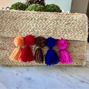 Artisan Clutch with bright colors! New w tags. Very lite weight & festive!